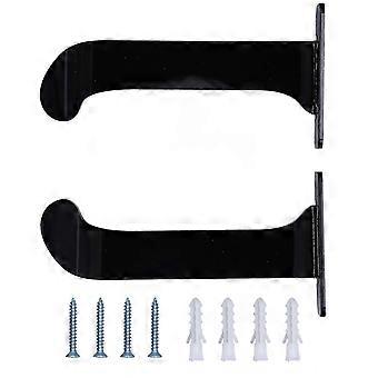 1Pair Yoga Mat Wall Mount Holder Acrylic Yoga Mat Wall Hanger Storage Rack Household Exercise Yoga Mat BracketBlack