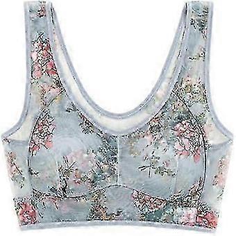 L-4XL Ice Silk Lace Cooling Comfort BH, Ice Silk Cooling BH, Seamless Sport BH, Wireless Push Up BH für ältere Frauen