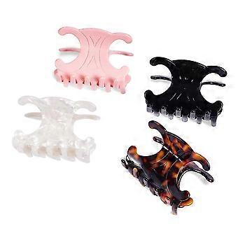 Premium durable acetate butterfly hair clips, 4 Pack. Medium Size Acetate Hair Claw Clips with Secure Hold,Perfect for Updos(2.76 x 1.66 in) SZ
