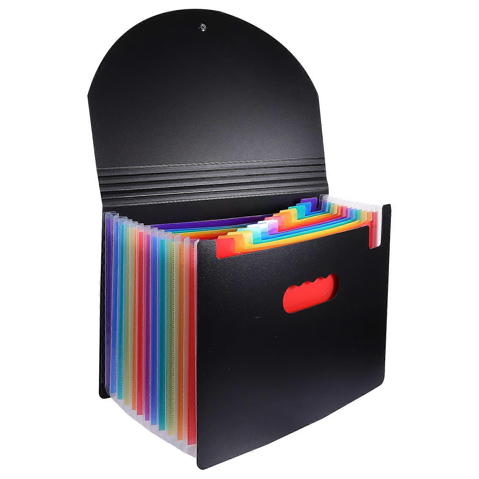 1Pc 12-layers File Folder Practical Paper Folder Multilayer File Storage Bag