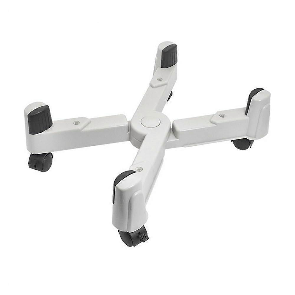 Computer Tower Stand Adjustable Width with 5 Wheels, Under Desk CPU Holder for Space Saving