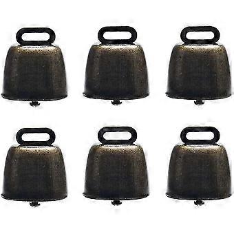 6 Pieces Small Brass Bells Cow Horse Sheep Grazing Copper Bells Pet Anti-theft Bells