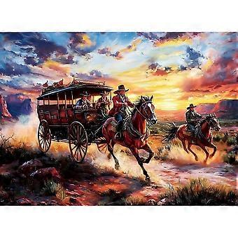 Puzzles for Adults Wild Horses Jigsaw Puzzles Beautiful Sunset Sky Jigsaw Puzzles Challenging Puzzle Birthday Party Gift HAA227