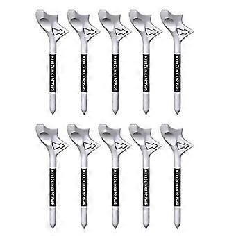 Oblique Insert Golf Tees 10pcs Portable Low Friction Golf Ball Tees