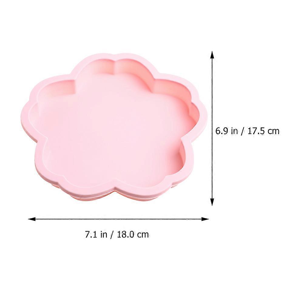 Pink Silicone Baking Mold for Cake Baking Use 2Pcs Shape