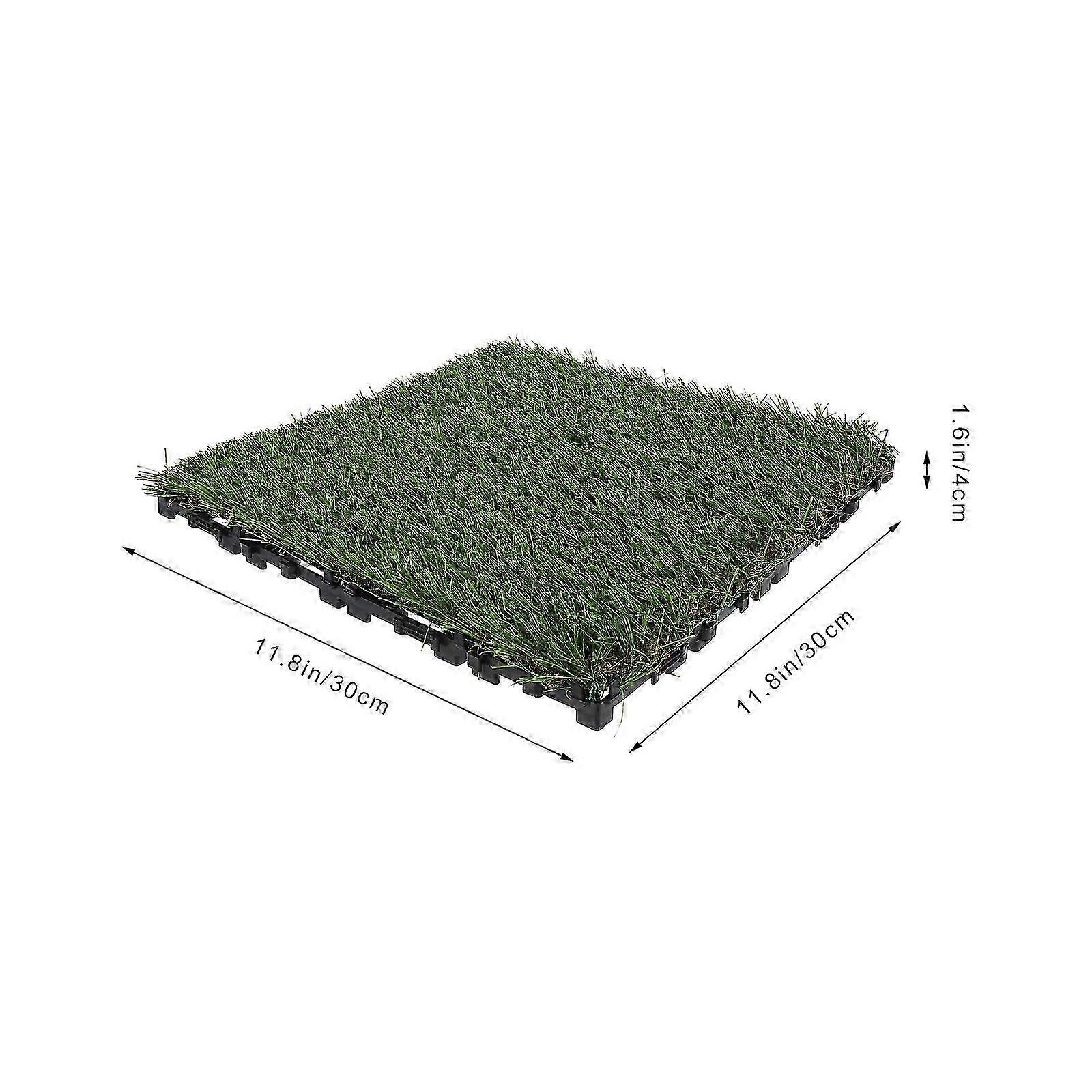 Interlocking Decking Grass Interlocking Grass Deck Tile Outdoor Tile compatible with Patio Balcony Decor