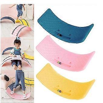 Wobble Board, Nonslip HDPE Balance Fitness Yoga Seesaw Board for Kids Toddlers, Home Office, 53x25cm