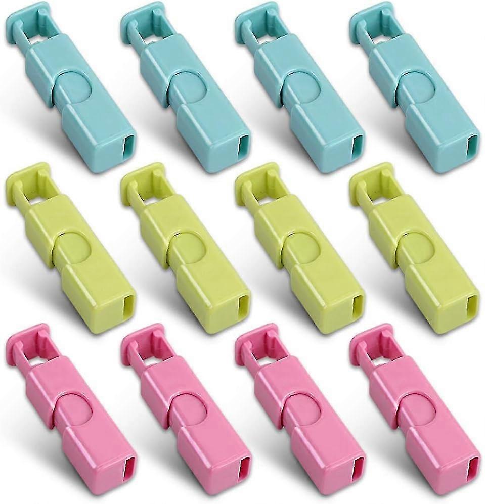 Squeeze Bread Bag Drawstring Clips, 12-Pack