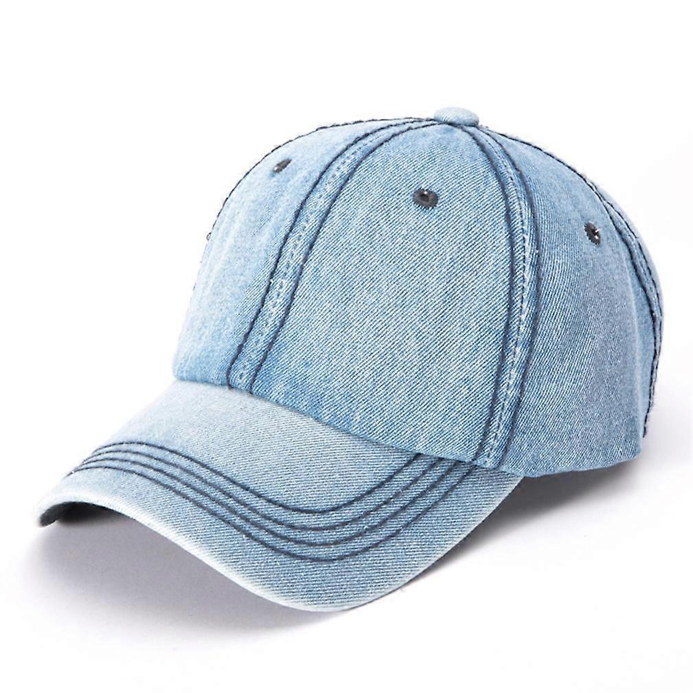 Simple Denim Baseball  Cap Retro Snapback Hat
