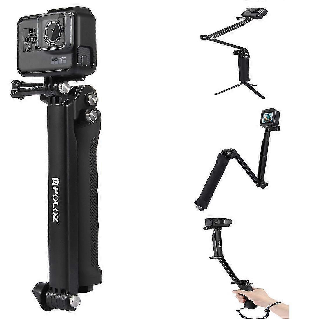 Foldable 3-Mode GoPro Monopod