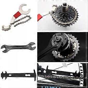 "Aluminum Alloy Bike Repair Kit - Chain Breaker, Crank Puller, MTB/Road Tools, 7-10 Speed"