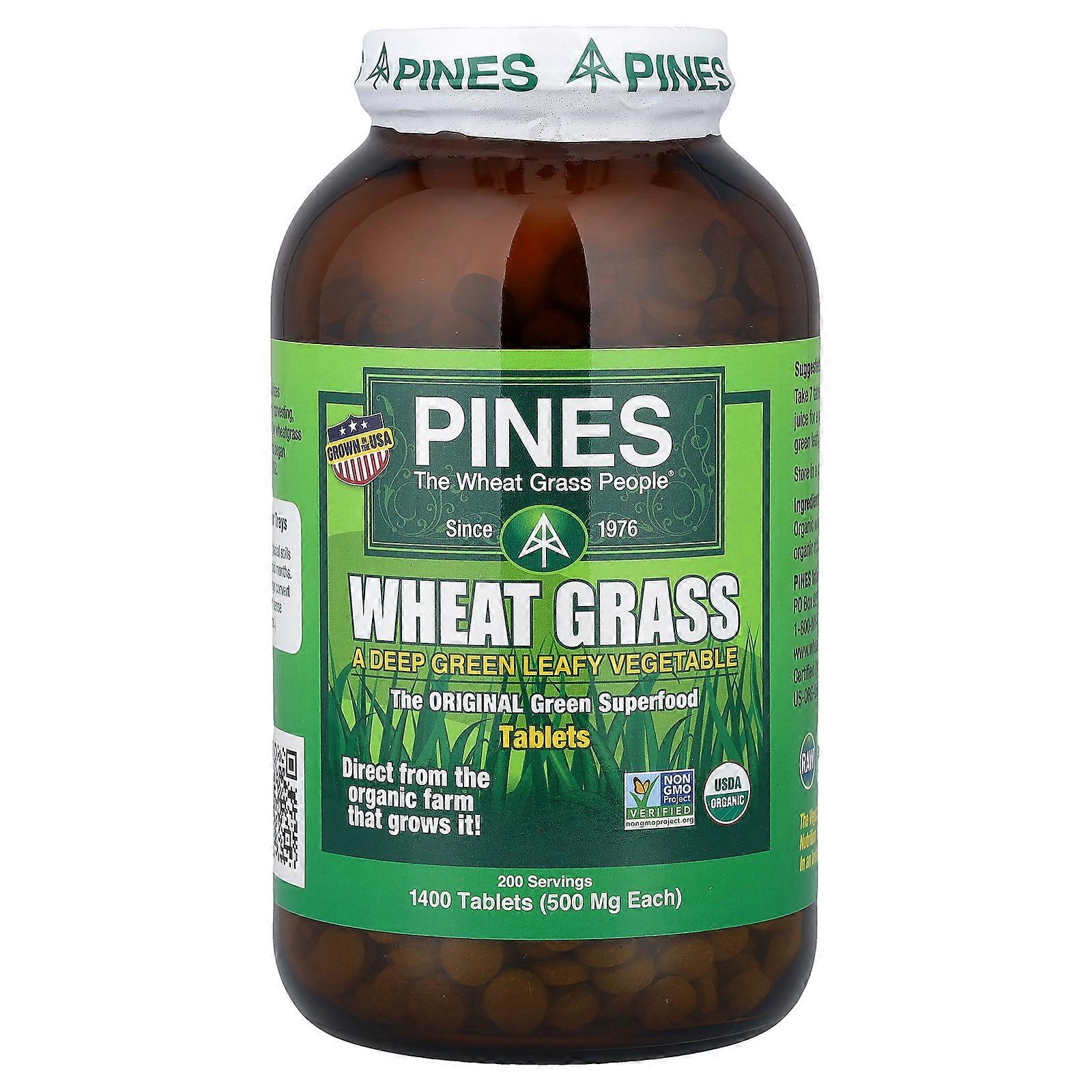 Pines International, Wheat Grass, 1,400 Tablets