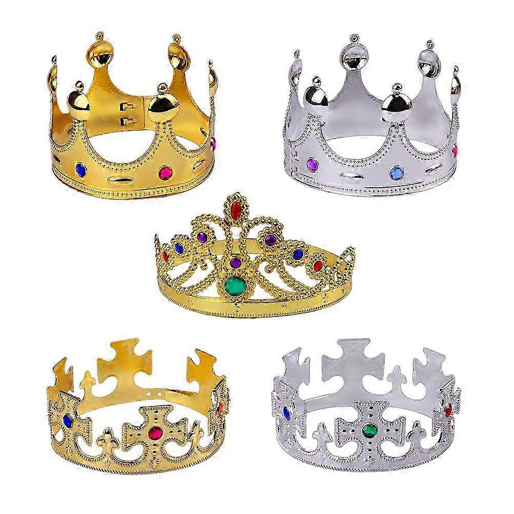 King Crown 15Pcs Halloween Party Accessory Plastic Plating