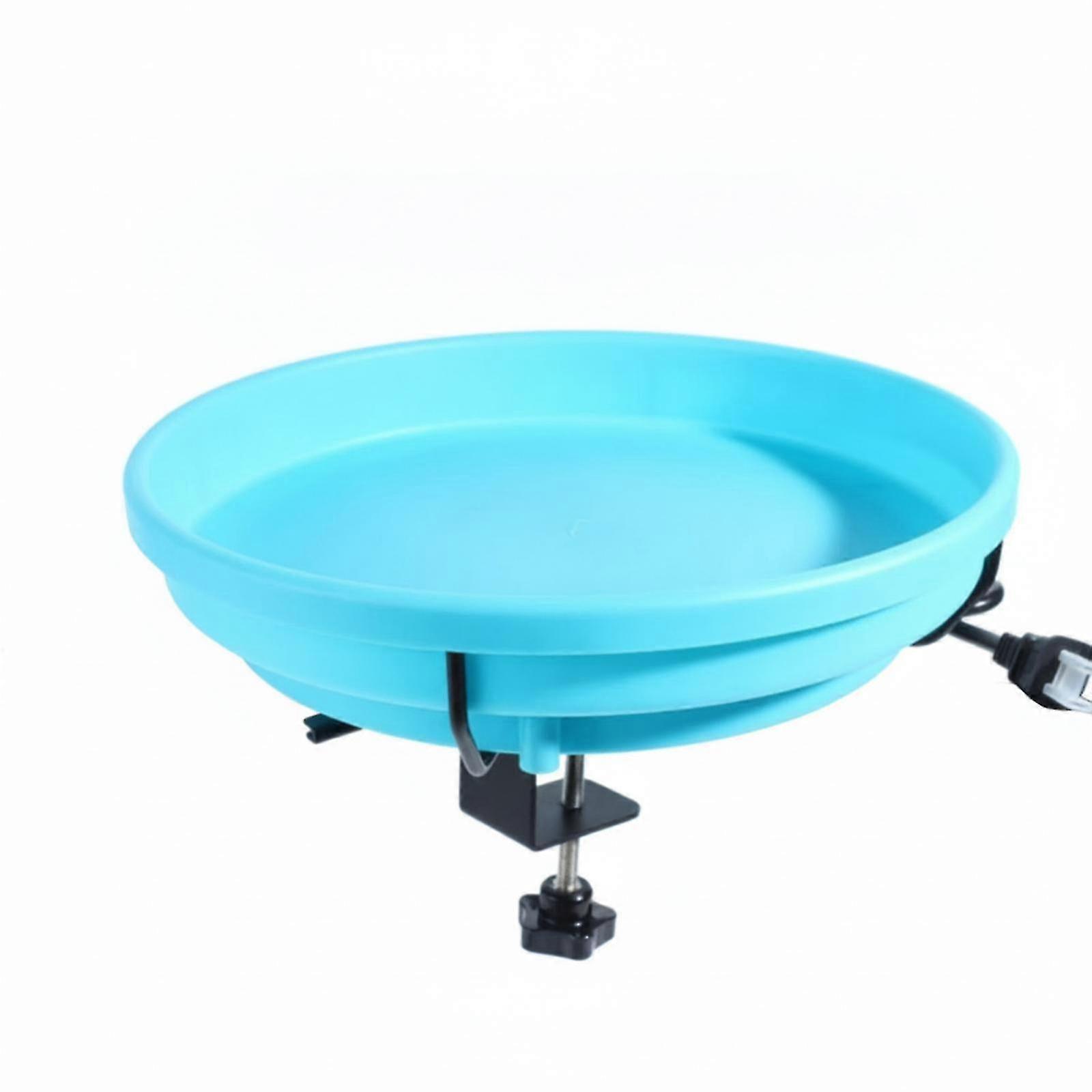 Clamp-Mount Heated Round Birdbath