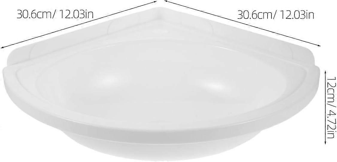Wall Mounted Plastic Hand Basin, White Corner Sink