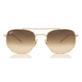 Ray-Ban RB3707 Asian Fit 001/51 Full Rim Gold Unisex Aviator Sunglasses UV2 Original
