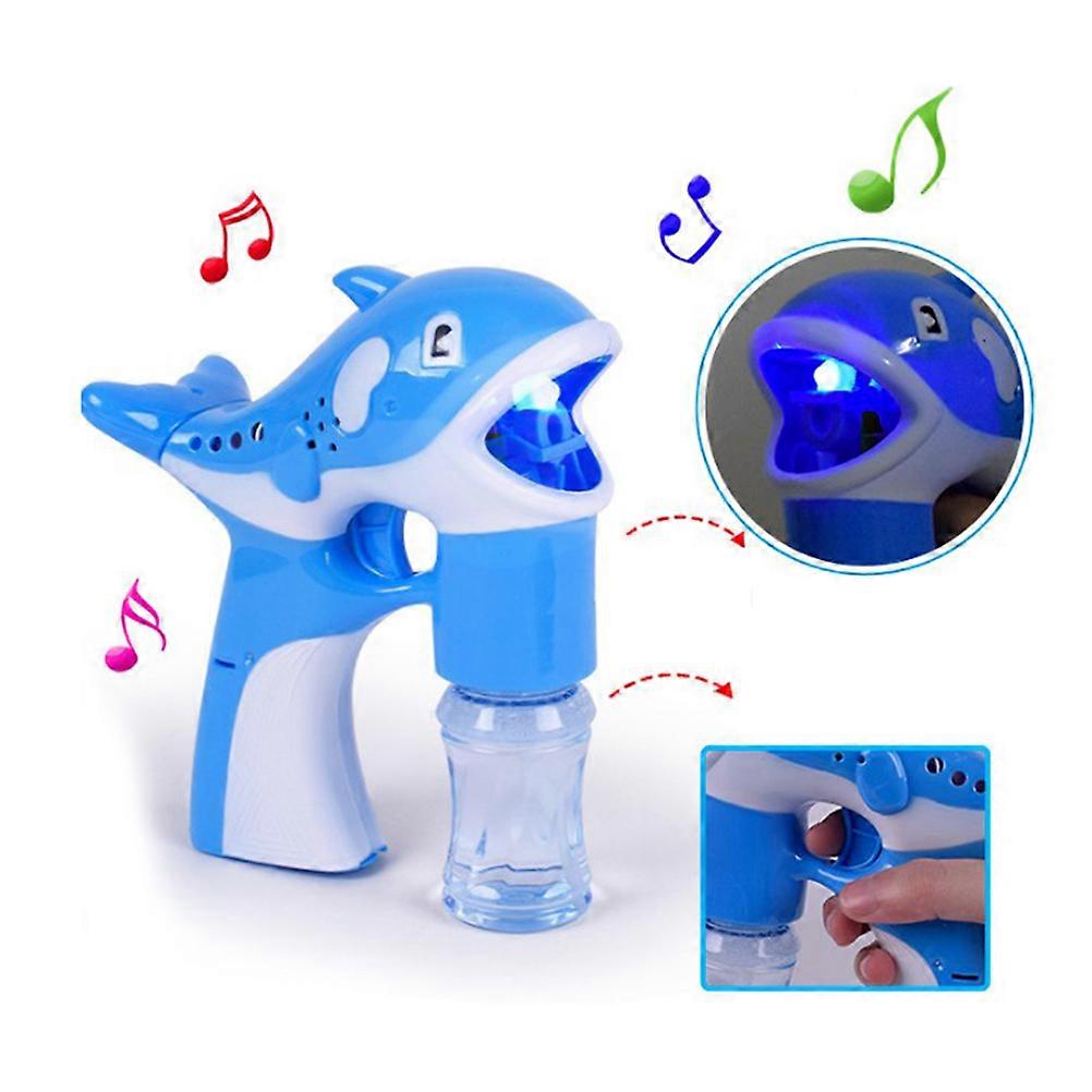Automatic Dolphin for Kids Small Flashing Bubble Machine