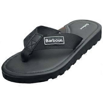 Barbour Harker Mens Flip Flop Sandals in Black