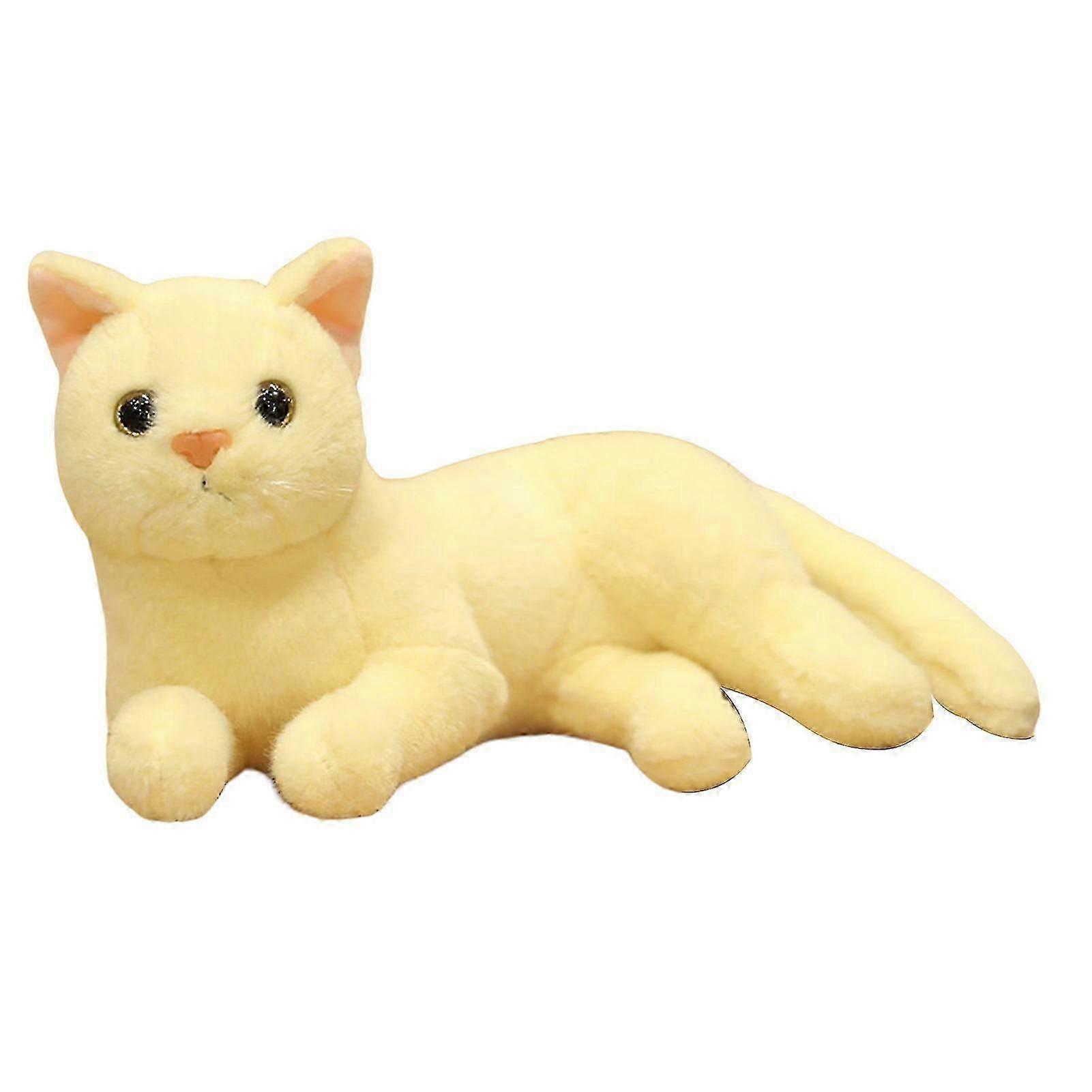 30cm White-Belly Plush Cat