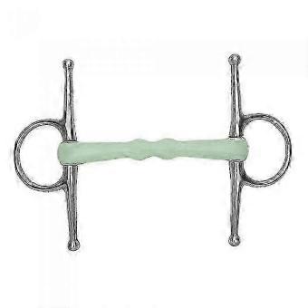 Full Cheek Mullen Mouth Stainless Steel Snaffle Bit, Flexible Palatable Prevents Pulling Out Steering for Sensitive Horses and Young Horses