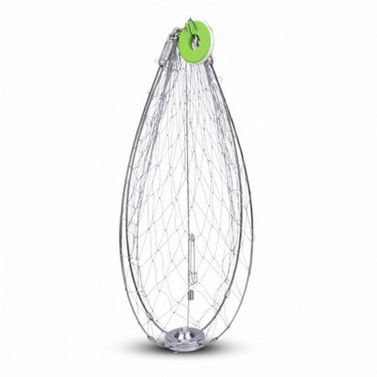 Automatic Opening Foldable Crustacean | Folded Form for Storage, Wire Mesh