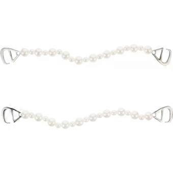 2pcs Pearl Shoe Decoration Charms White Zinc Alloy Decorative
