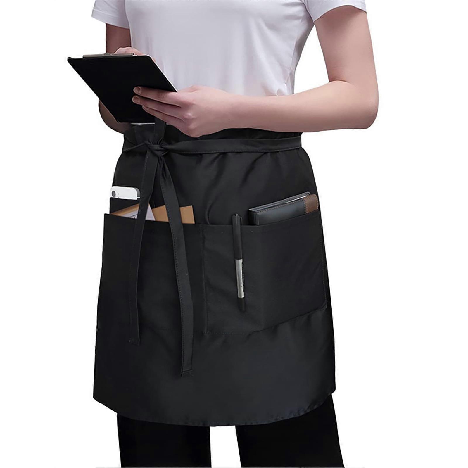 Kitchen Apron with Pockets Adjustable Strap for Cooking Grilling