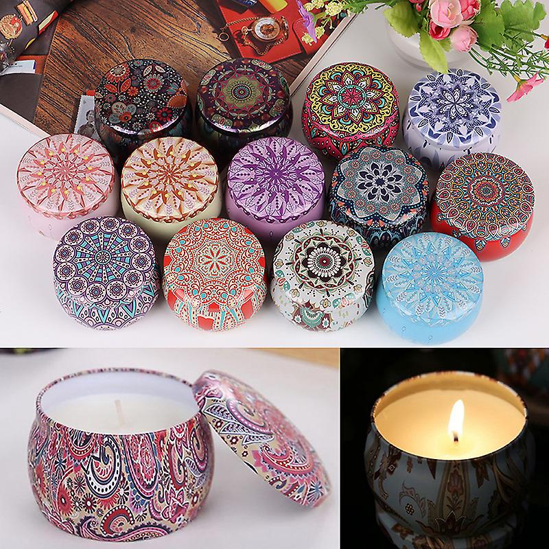 Natural Scented Candle Empty Box Tin Can Home Decoration Outdoor Handmade