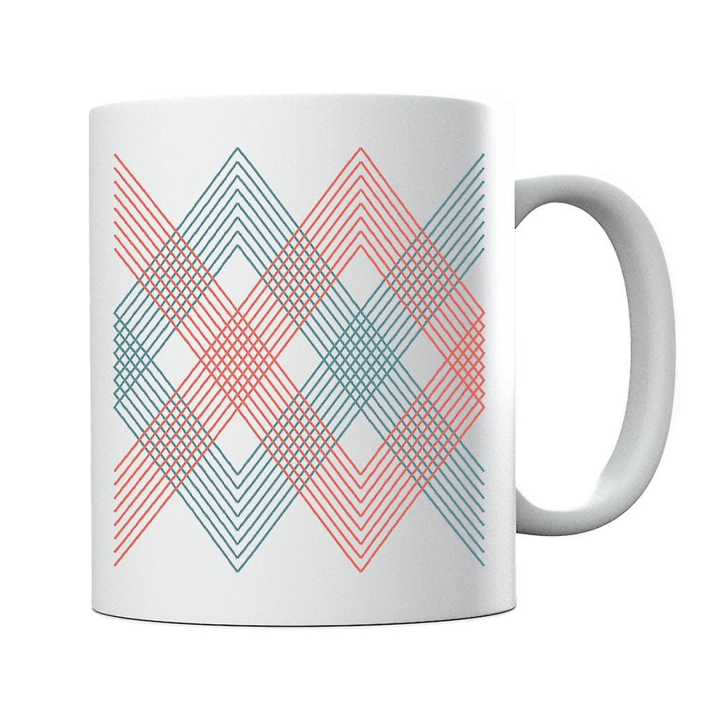 Geometric Shape Diamond Pattern Mug
