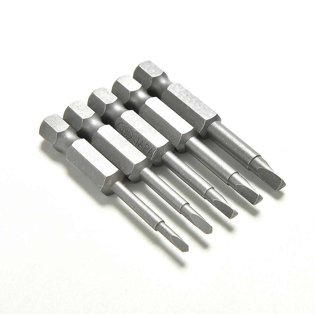 5 Pcs /Set Magnetic Triangle Head Screwdriver Bits S2 Steel 1/4 Hex Shank 50mm HFMQV