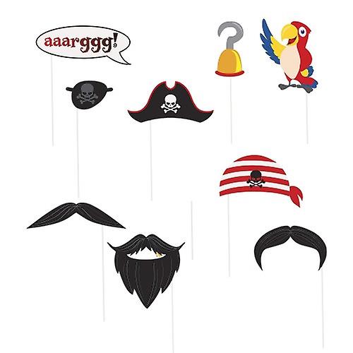 Unique Party Pirate Photo Booth Props (Pack Of 10)