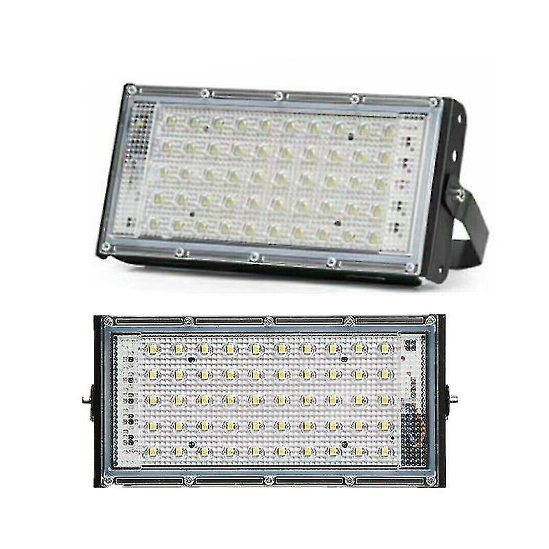 50W 220V Cold 6500K Led Cob Iodine High Power Flood Light Ac 220v Spotlight Reflector Outdoor