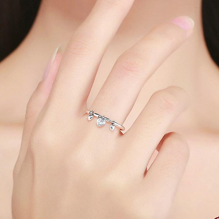 Heart Diamond Ring , Ring Size:5
