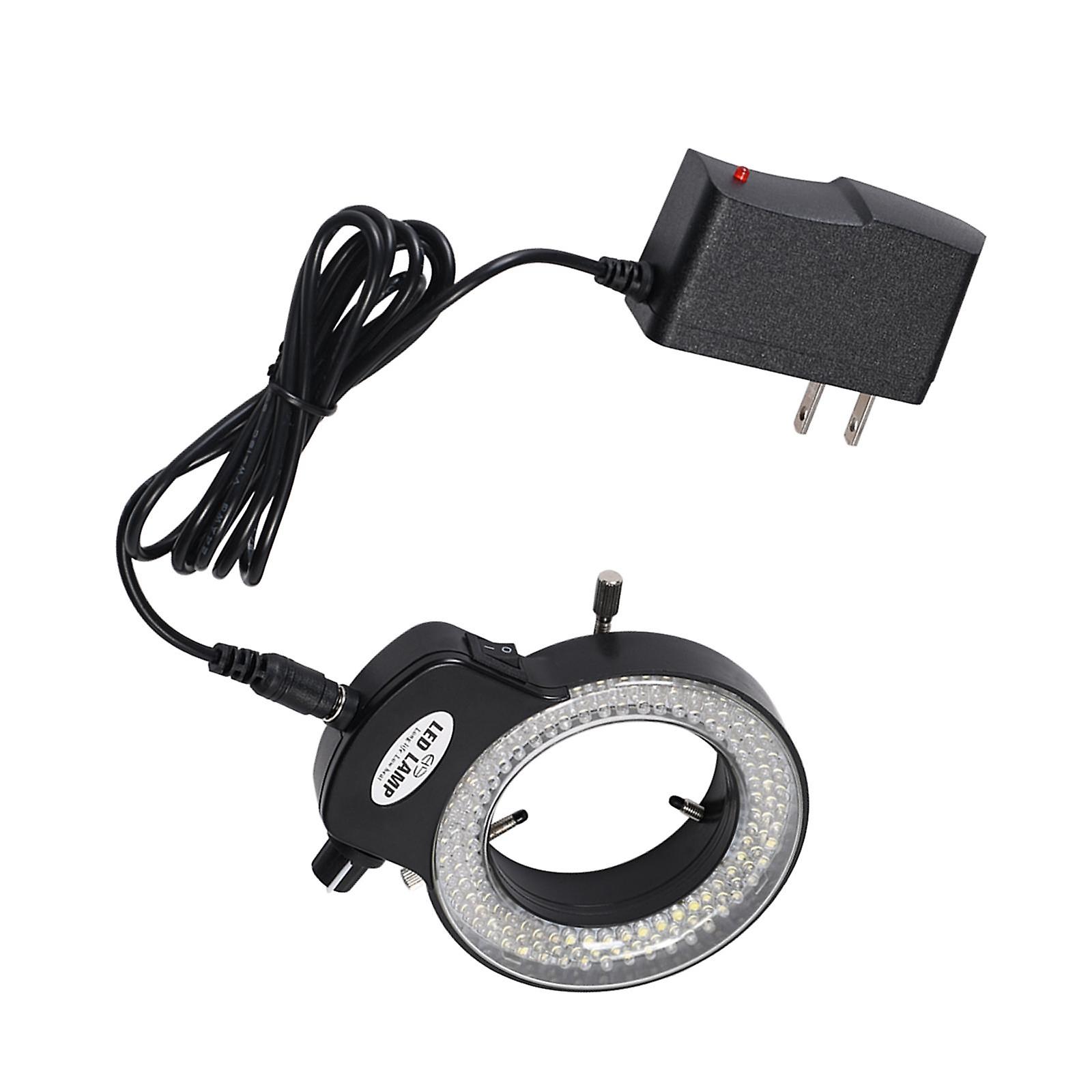Microscope Adjustable 144 LED Ring Light Illuminator Plug-Us High Brightness