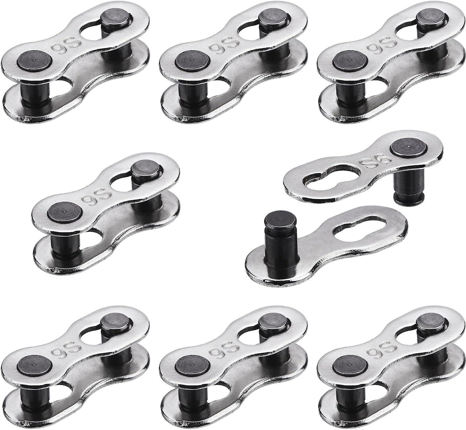 Bicycle Quick Release Buckle Bicycle Speed Change Single Speed Joint Magic Buckle (10pcs, Silver)