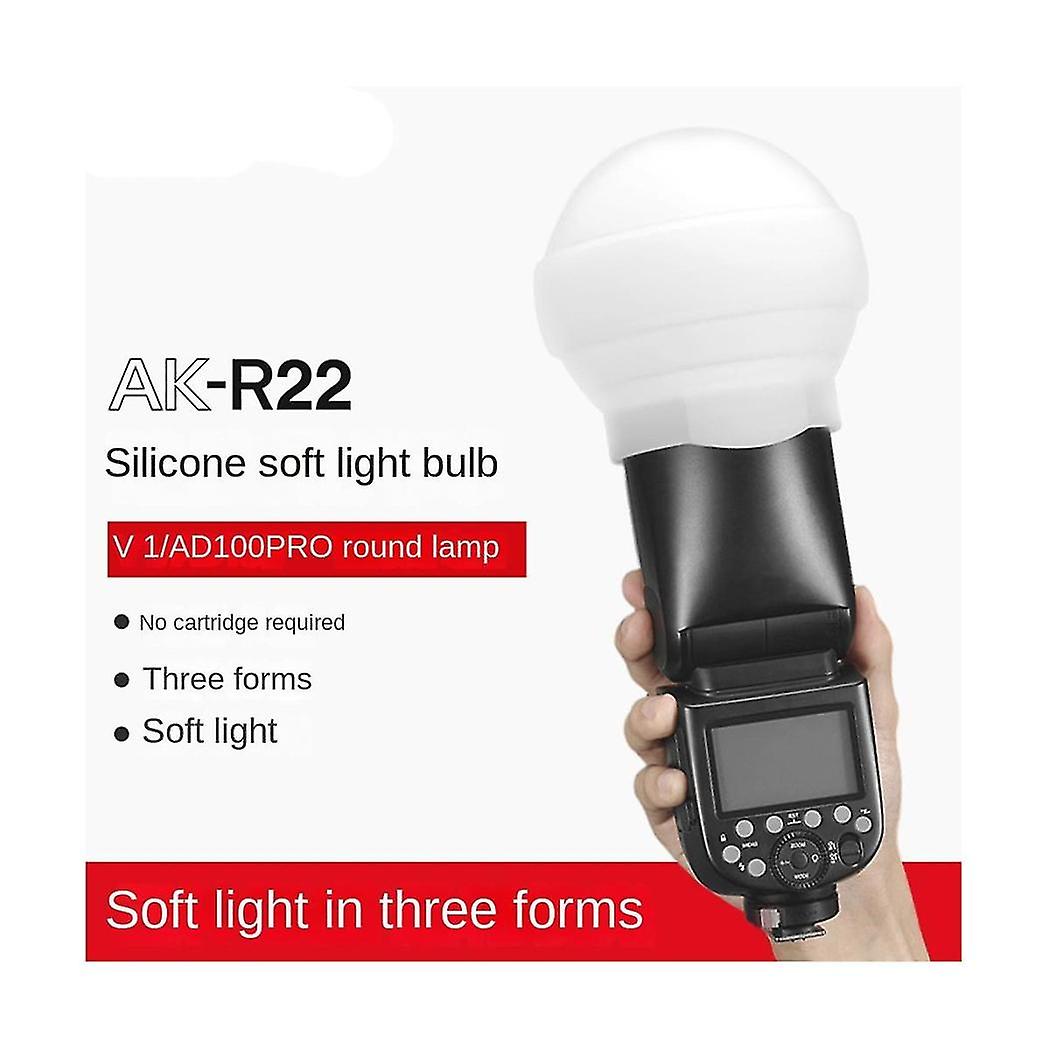 r22 Flash Diffuser Dome Collapsible Silicone Photography For V1 Series