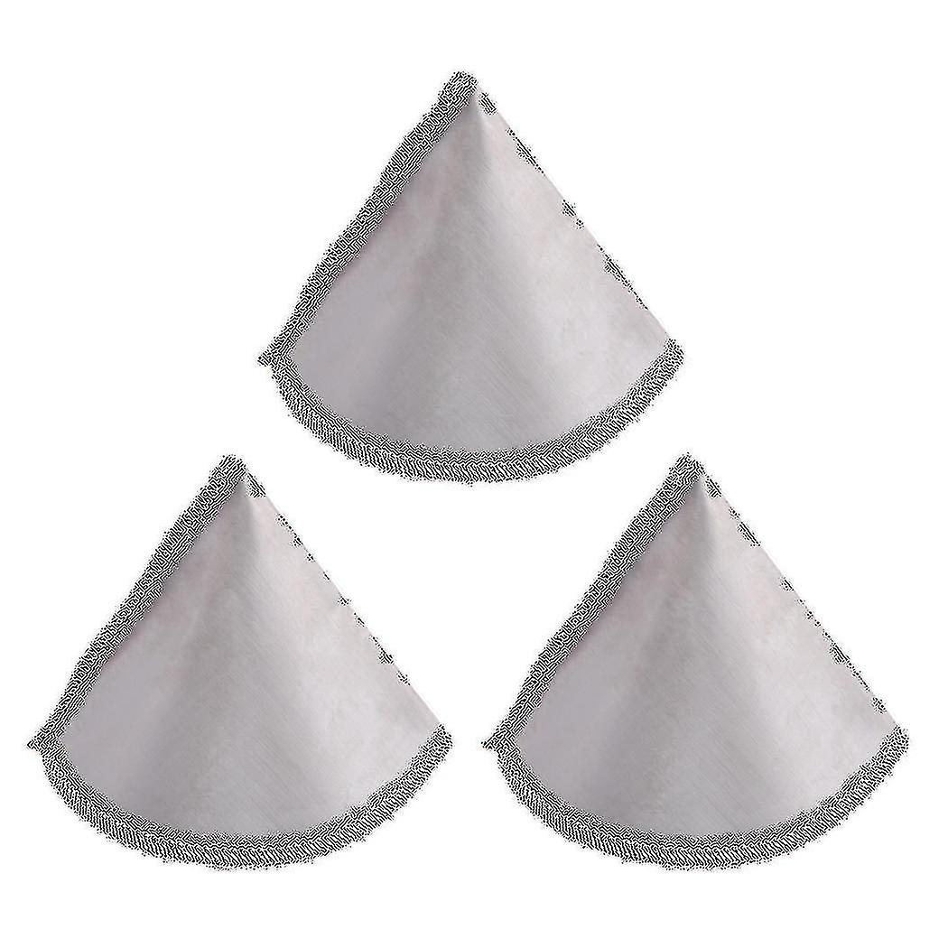 3x Reusable Pour Over Coffee Filter Mesh Paperless Coffee Filter Stainless Steel Cone Filter 3 To 4