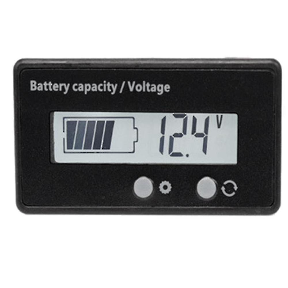 12v24v48v Lithium Battery Voltage And Power Display Meter White