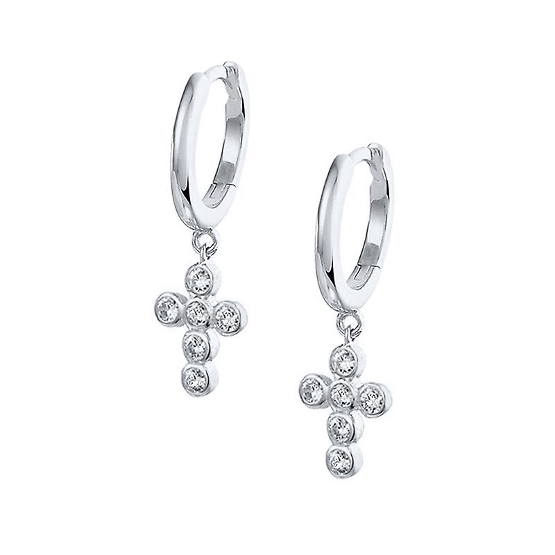 S925 Silver Needle Pendant Earrings