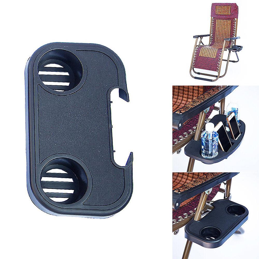 Multi-functional Folding Chair Table With Side Tray, Drink Cup Holder, Water Bottle Holder, And Phone Rack