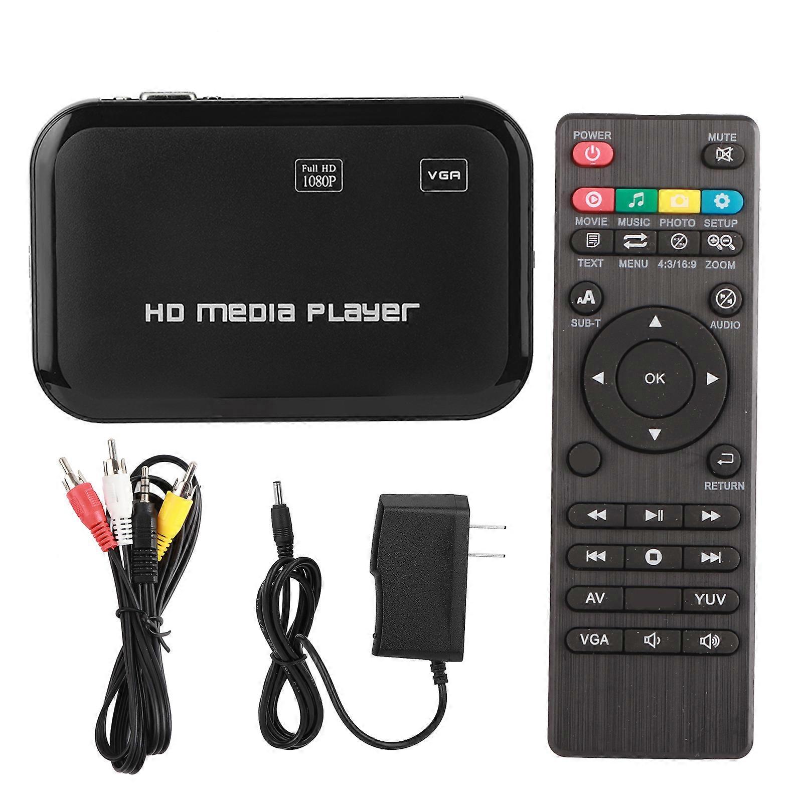 Mini HDMI 1080P VGA AV Video Player Media Player TV Box