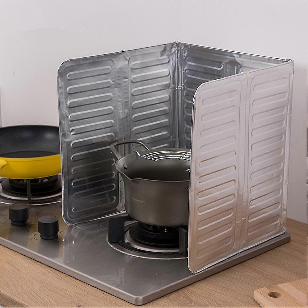 3 من الجانبين سبلايتر الحرس المطبخ سبلايد قابلة للطي لوحة مقاومة للزيت الألومنيوم رقائق النفط الحرس