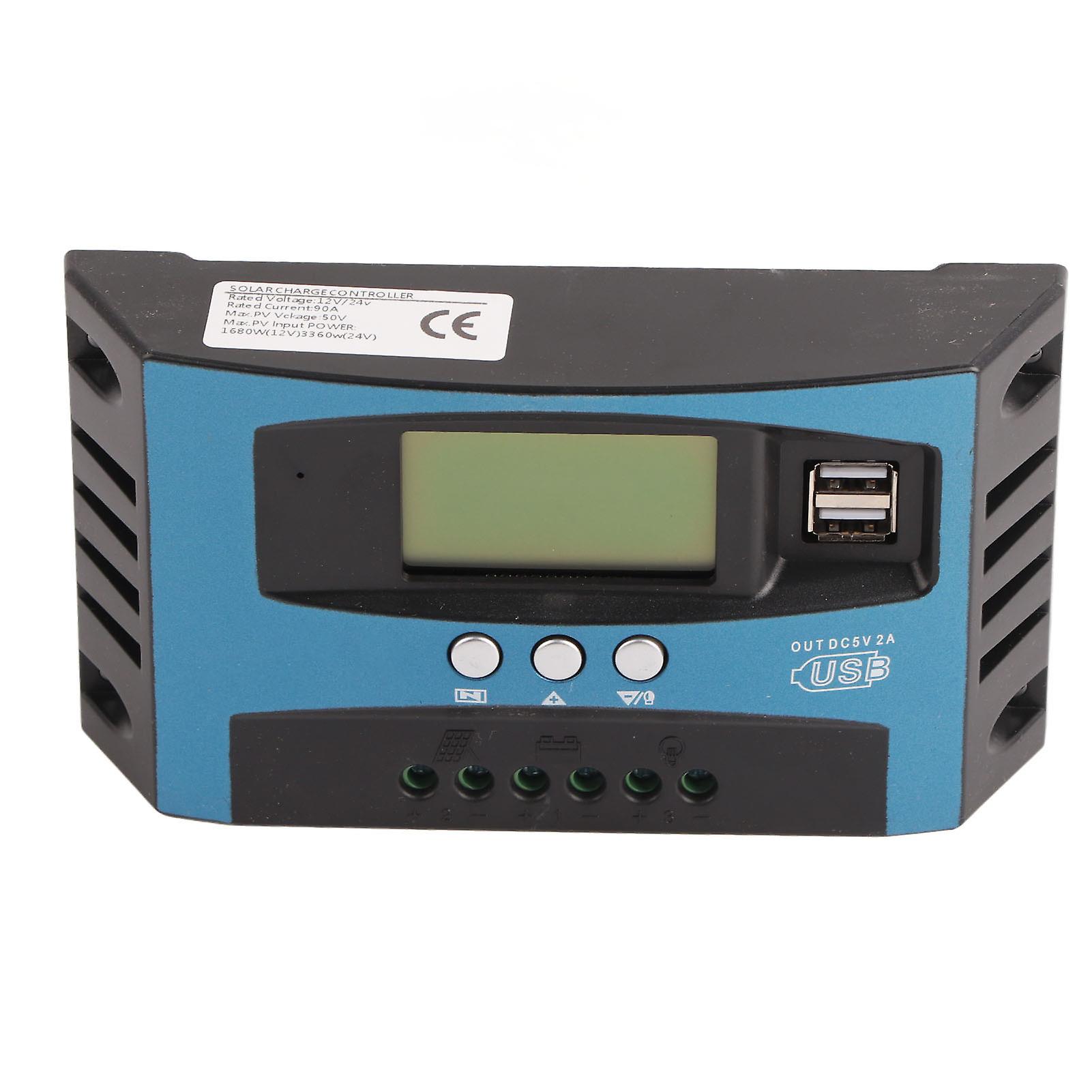 Solar Charge Controller MPPT Tracking Charging Real Time Digital Display Solar PV Charge Controller 12V 24V