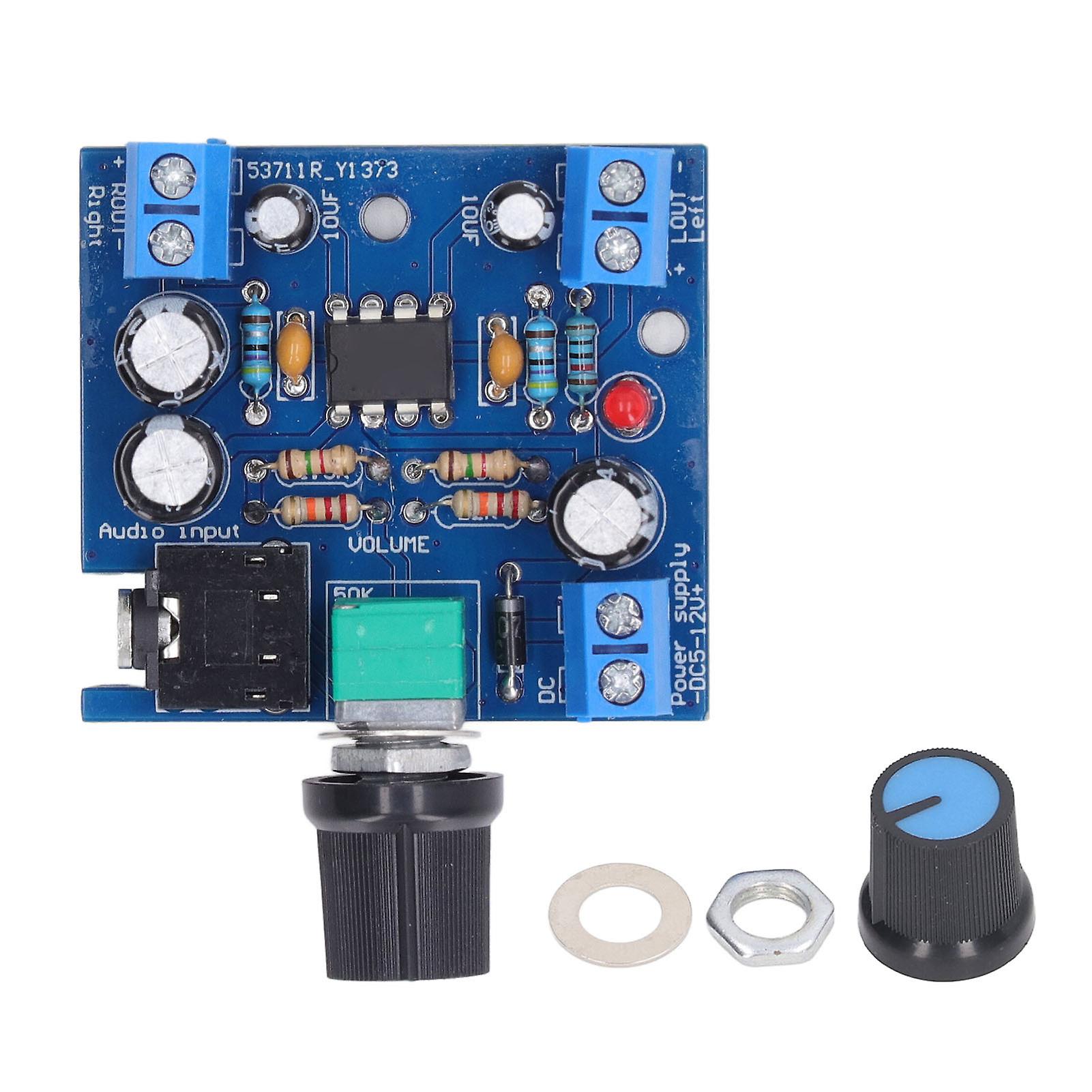 o Amplifier Board 15W Dual Channel Volume Adjustment Power Amplifier o Module DC 5‑12V