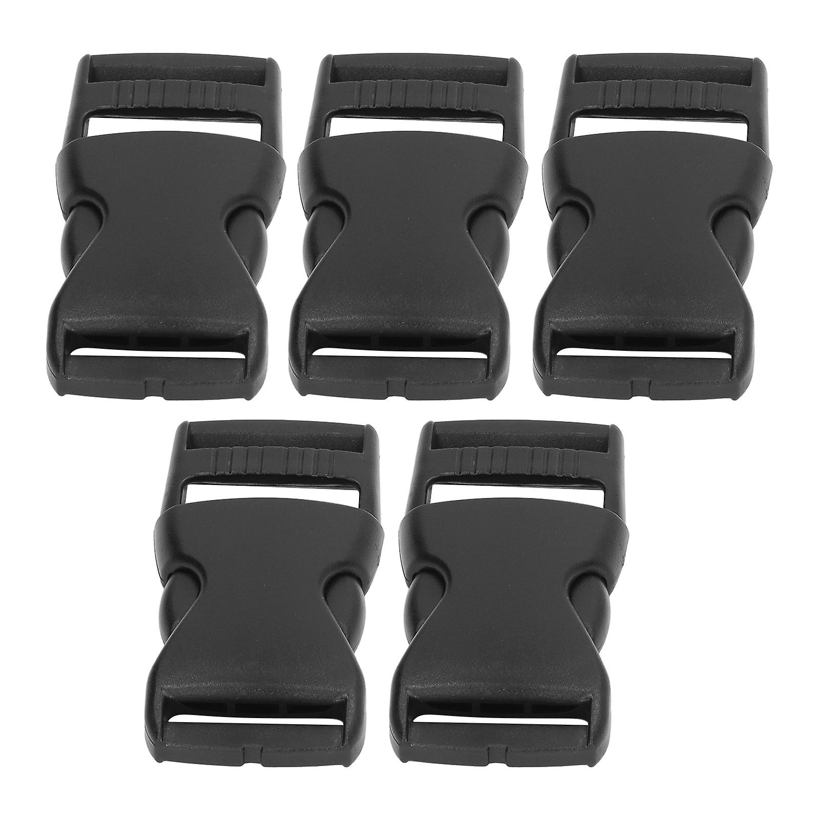 5Pcs Side Buckle Clip Quick Release Plastic Adjustable for Strap Luggage Backpack 