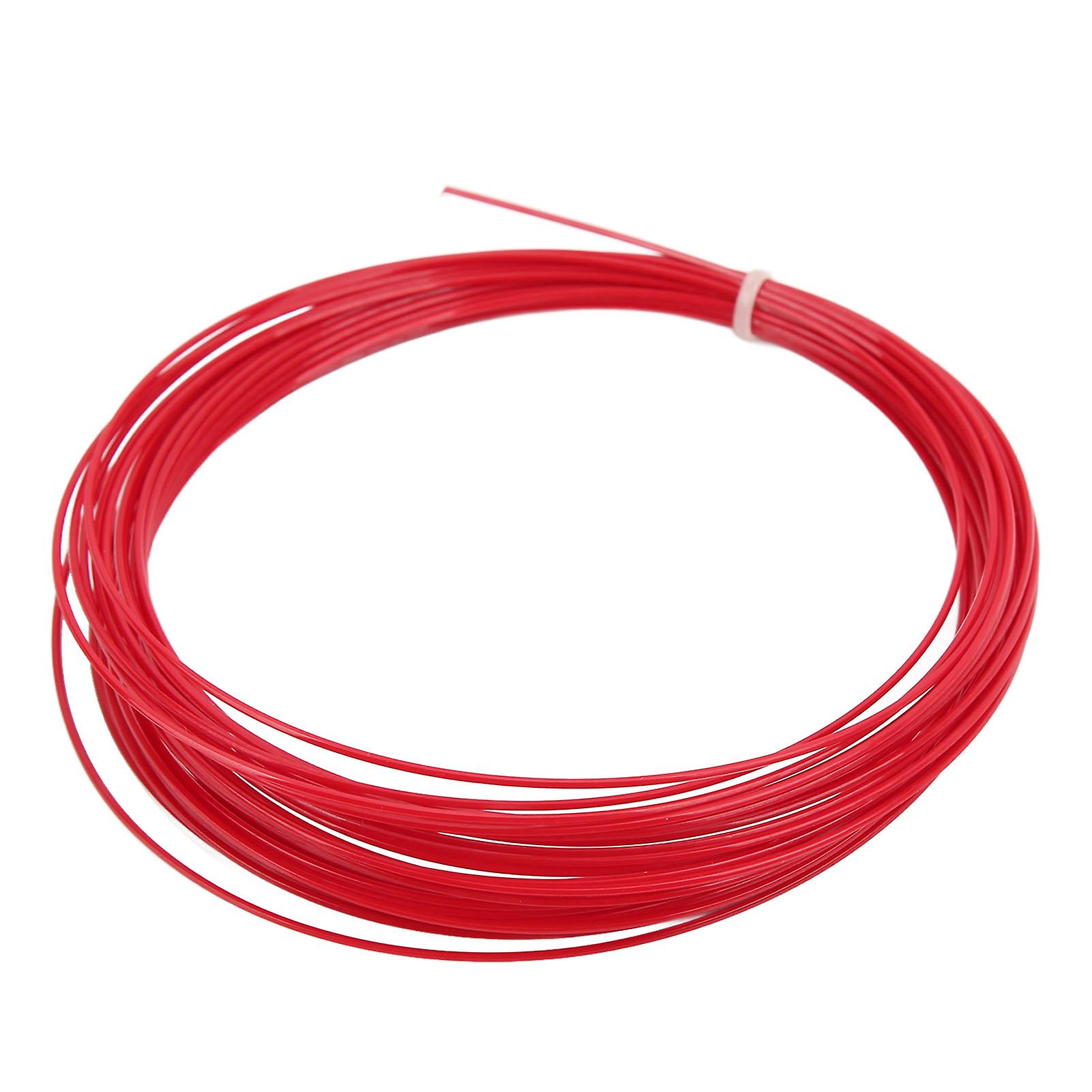 Professional Hex Tennis String 12m 39.4ft Red Durable Wear Resistant Tennis Wire for Enhanced Performance and Control