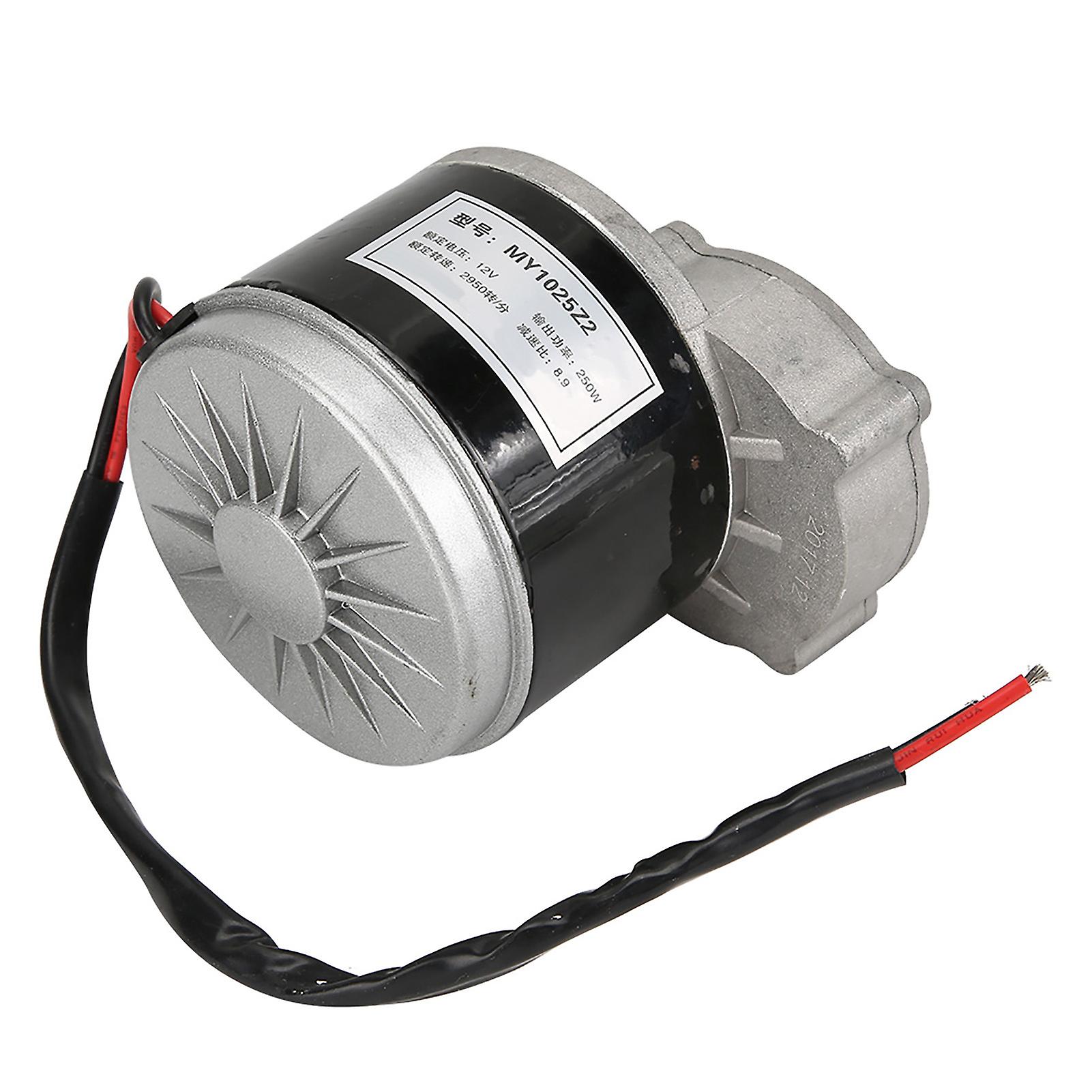 12V 250W Gear Reduction Motor with Triangle Board Brushed DC Motors Reductor for E-bike Scooter