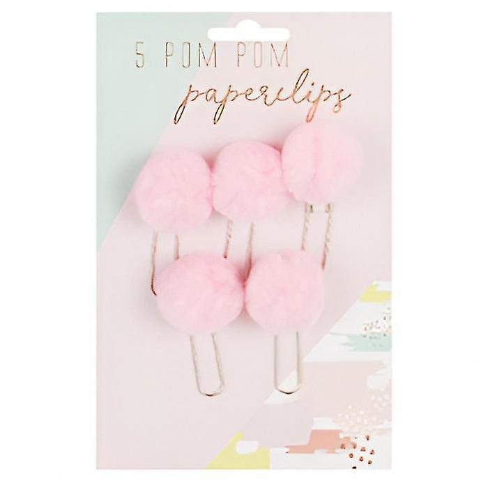 Pom Pom Paper Clips (Pack of 5)