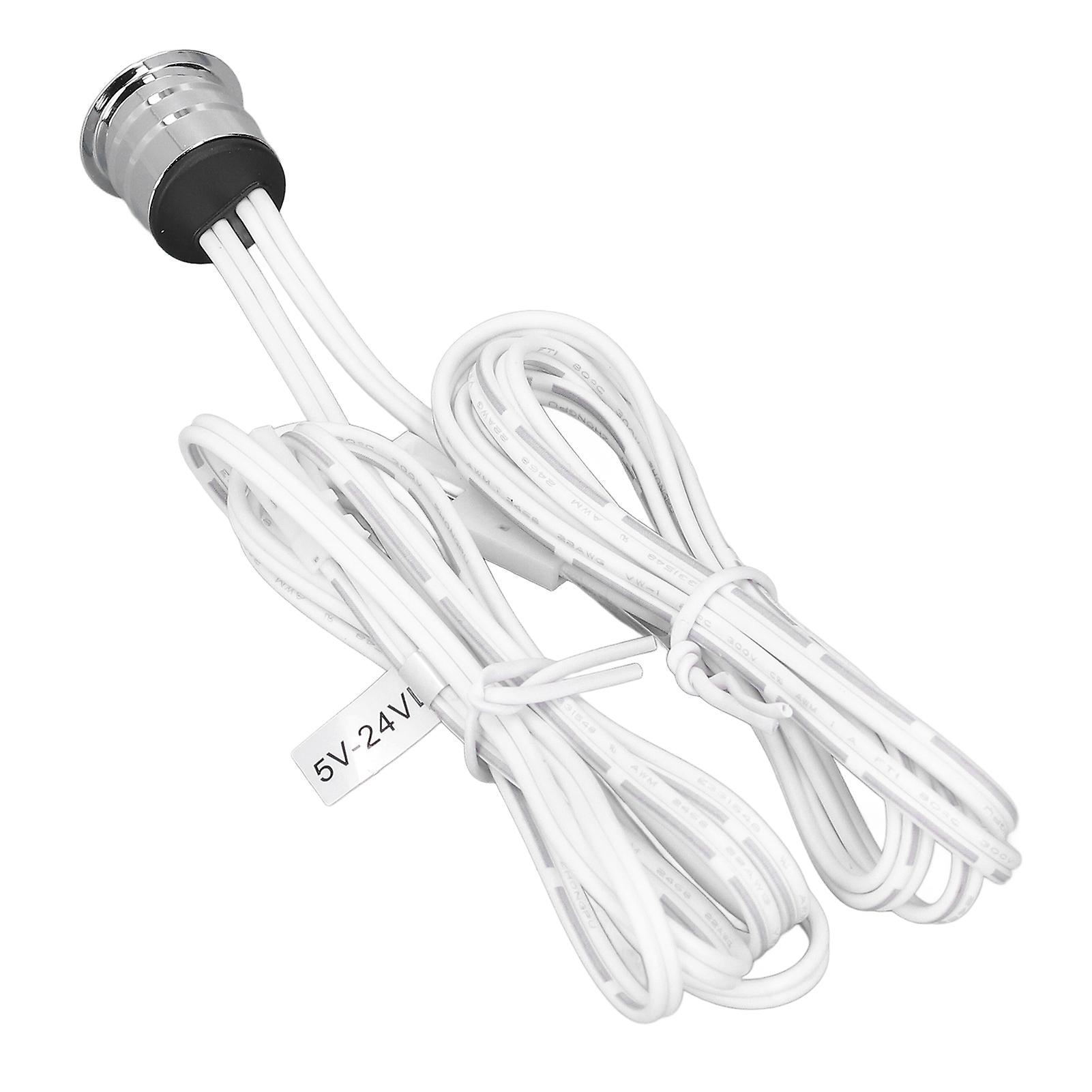 Cabinet Lamp Switch Embedded Installation Touch Light Switch with Blue Light Display DC 5V-24V