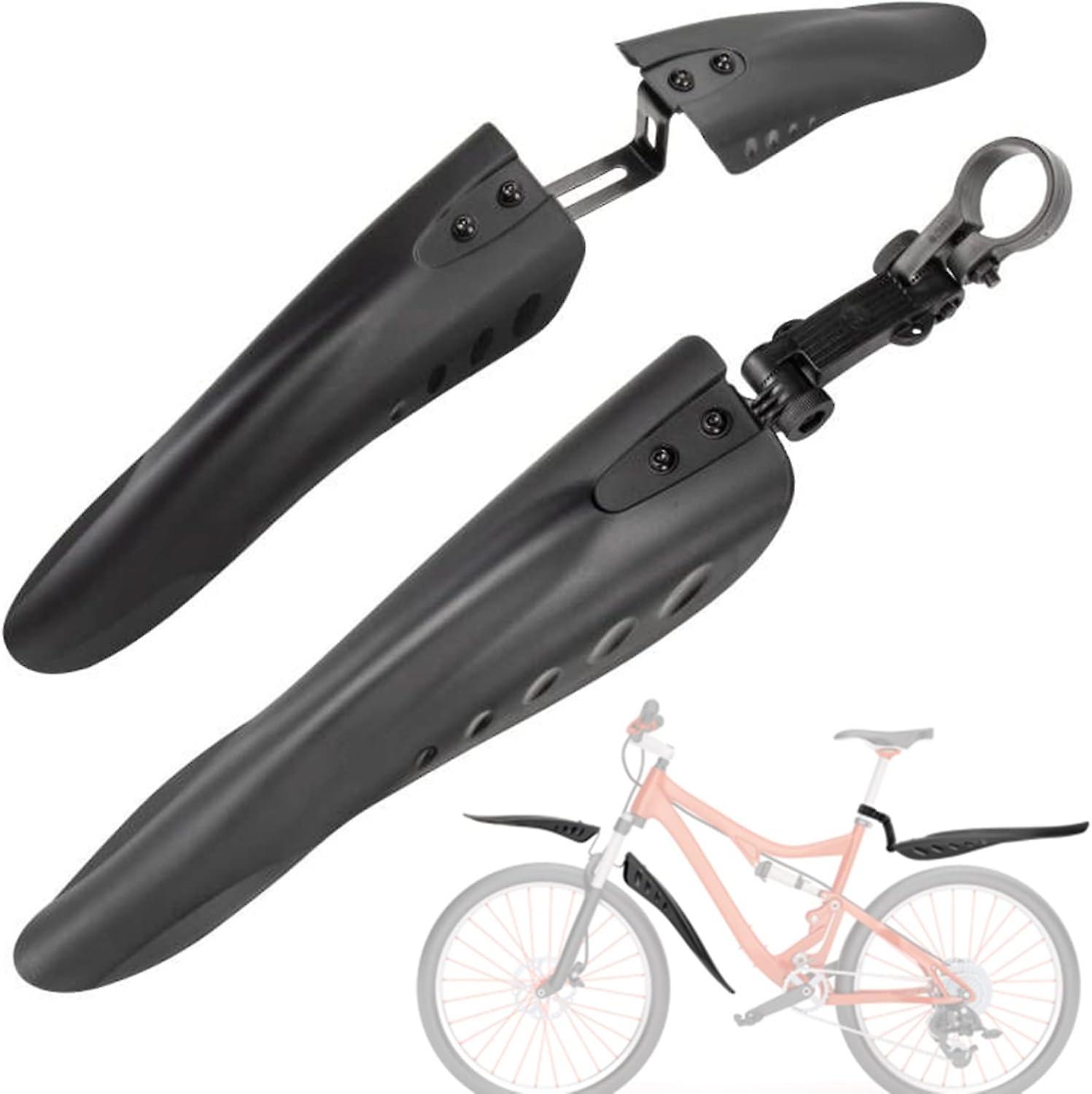 Bisiklet Çamurluk Seti, Evrensel Tam Kapak Kalınlaştırmak Genişletmek Bisiklet Çamurlukları Seti ile 27ft DIY Yansıtıcı Bant, Ön ve Arka Çamurluk Ayarlanabilir Bisiklet Çamurluk